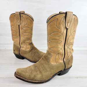 Vintage 70s Texas Boot Company Western Leather Cowgirl Boots Size 6B